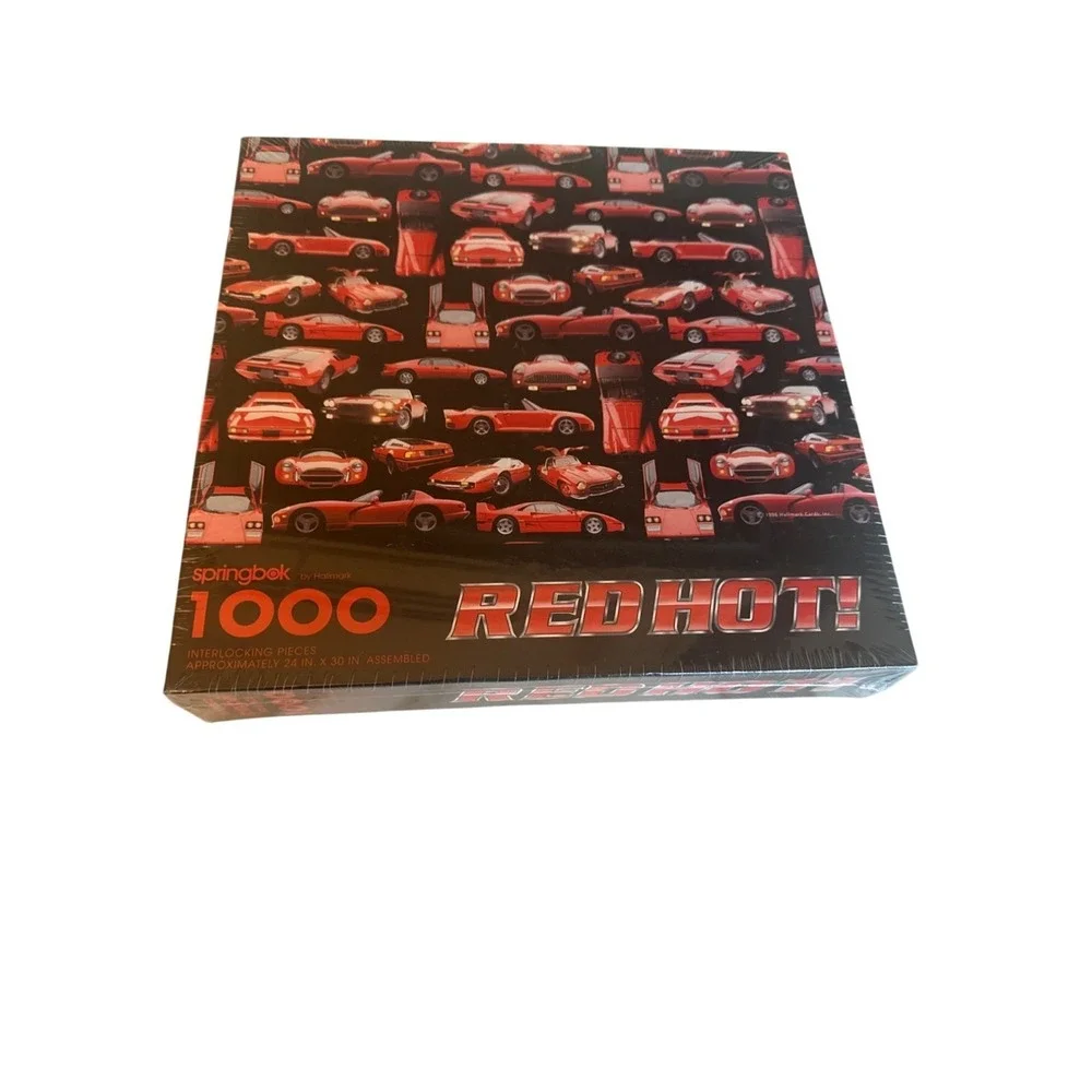 Red Hot! 1000 Piece Jigsaw Puzzle Springbok Hallmark Cars 24